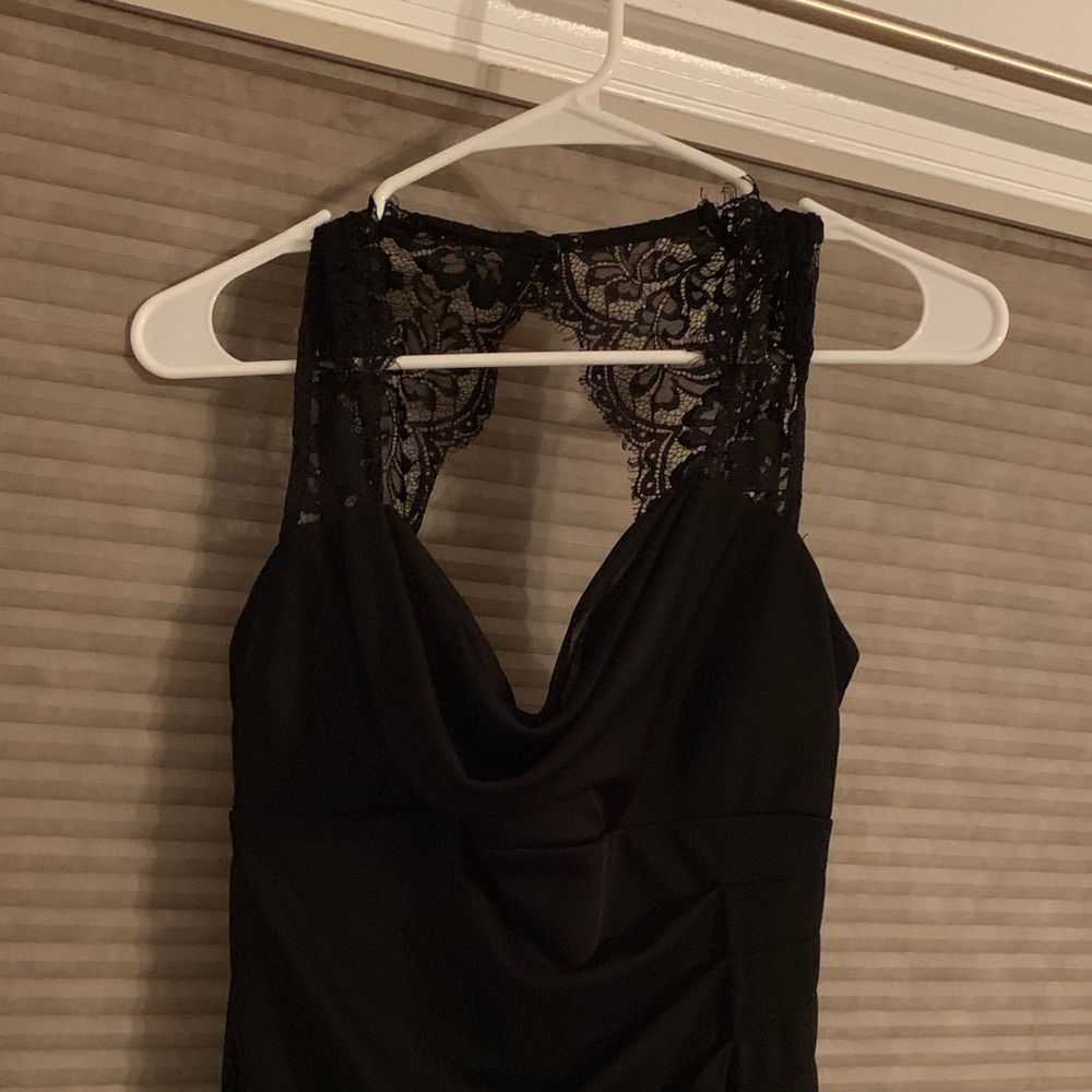 Black Cocktail Dress with Lace